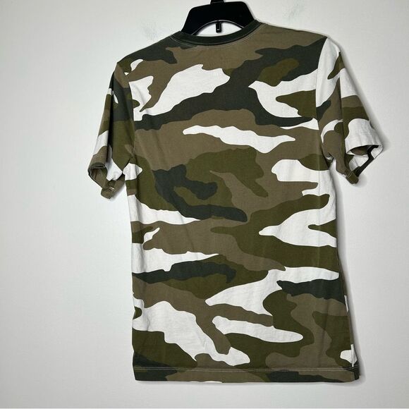 Nike Camo Camouflage T-Shirt - Green and White Small - Picture 4 of 5